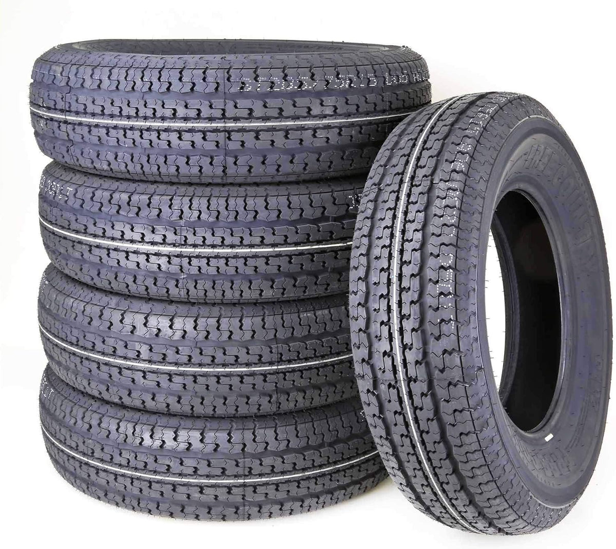 5 Trailer Tires ST175/80R13 6PR Load Range C with Scuff Guard I725