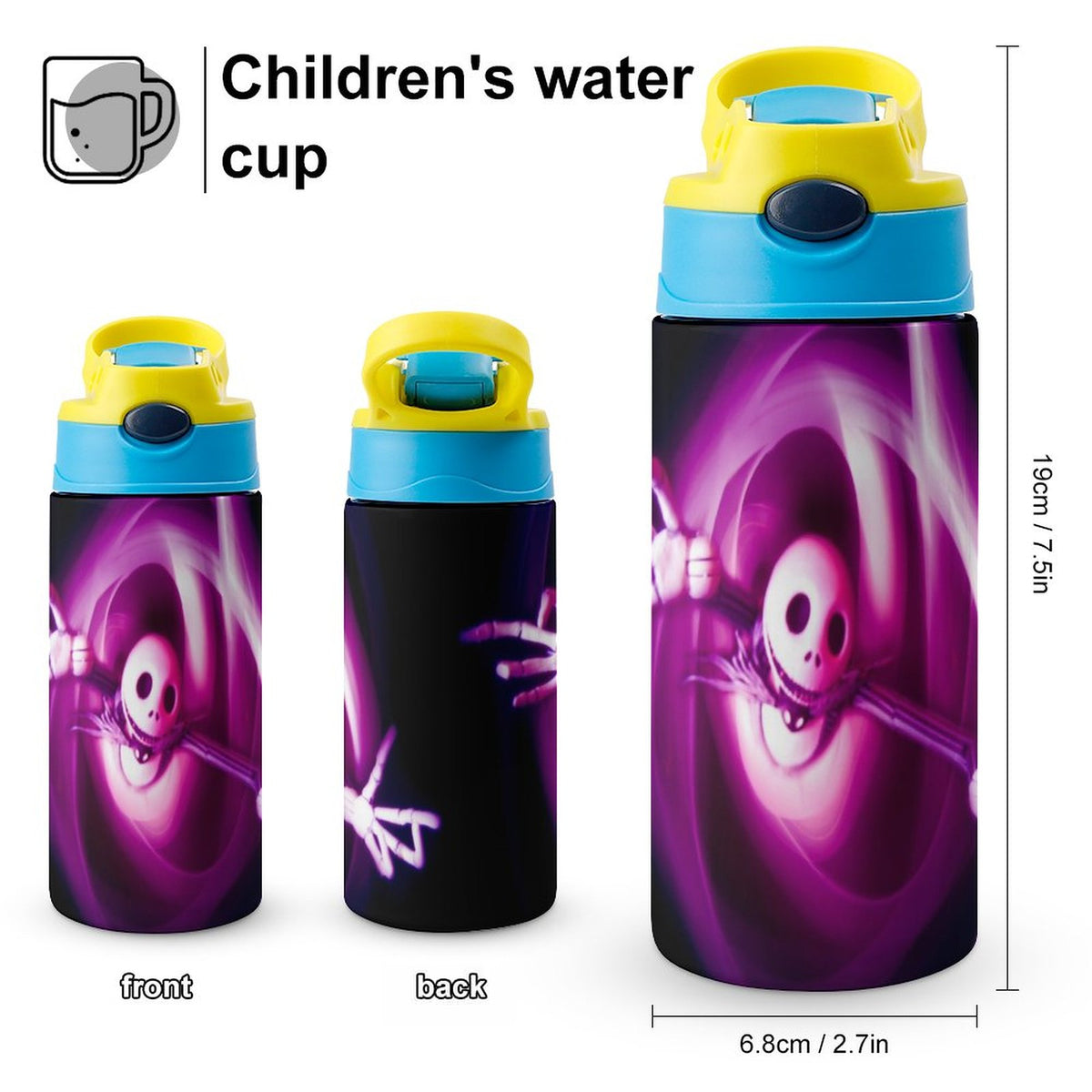 Insulated Stainless Steel Water Bottle with Straw F9183