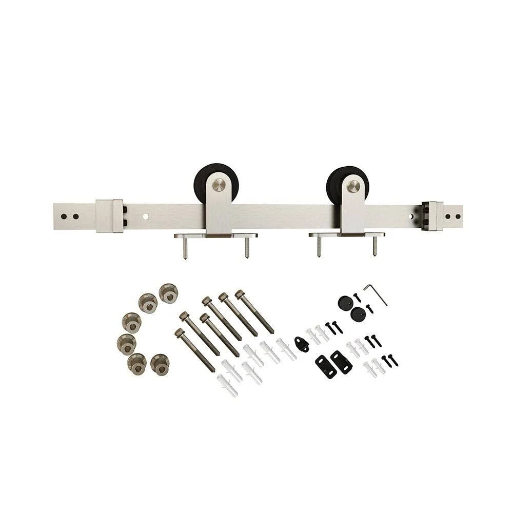 Aged Bronze Sliding Barn Door Track and Fitting Set T3835