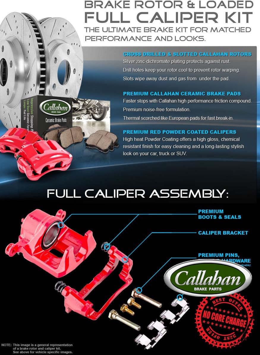 4 Calipers 4 Rotors 8 Ceramic Pads Kit K786640