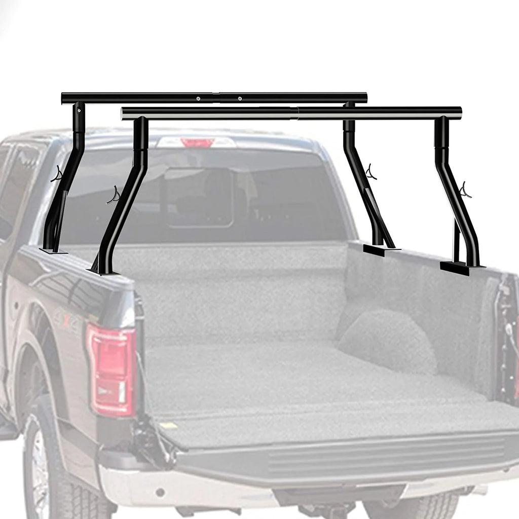 800LB Capacity Extendable Non-Drilling Pickup Rack Ladder Rack 2 Bars L1912