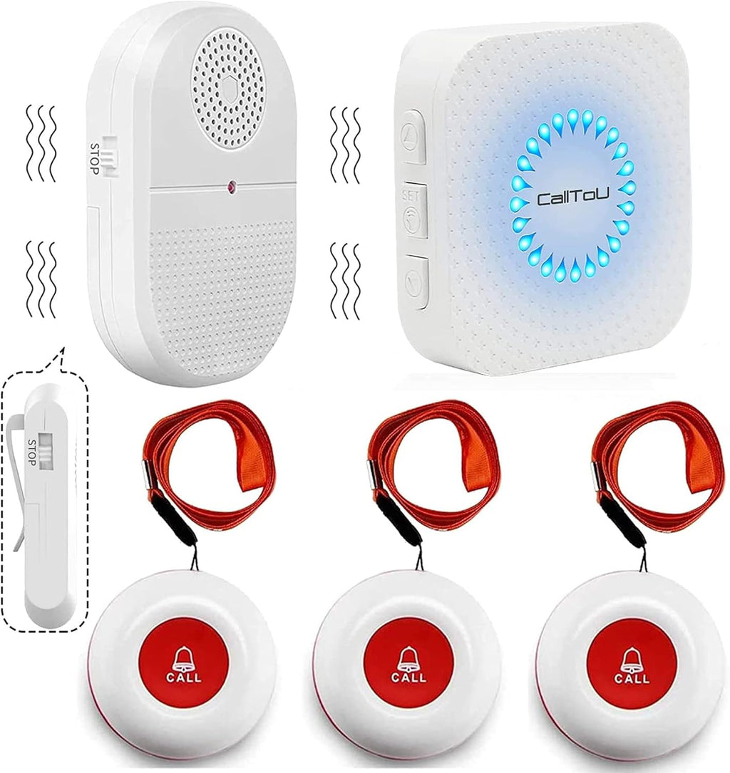 Wireless Caregiver Pager Call Bell System Alert Device X968