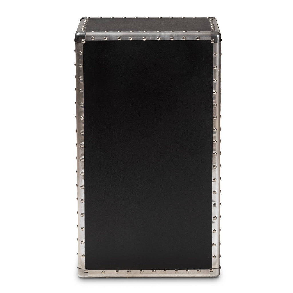 Silver Metal Accent Cabinet F42133