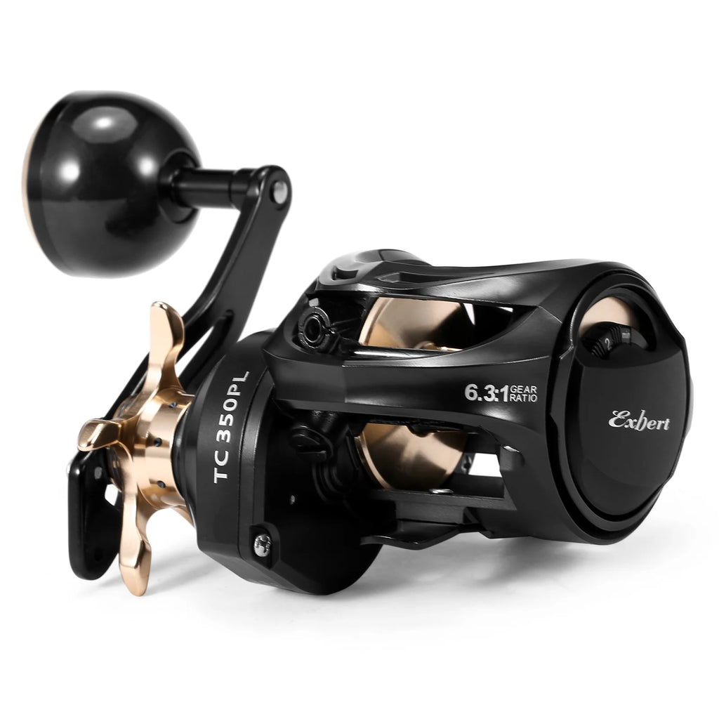 Carbon Fiber Baitcasting Reel 9+1BB Fishing Reel 6.3:1 Gear Ratio F3327