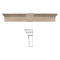 Dentil Window Header with Keystone E2755