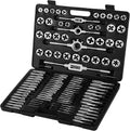110Pcs Tungsten Steel Titanium Tap & Die Metric Tool Set W4657