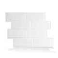 White Subway Peel and Stick Tile Sample B2503