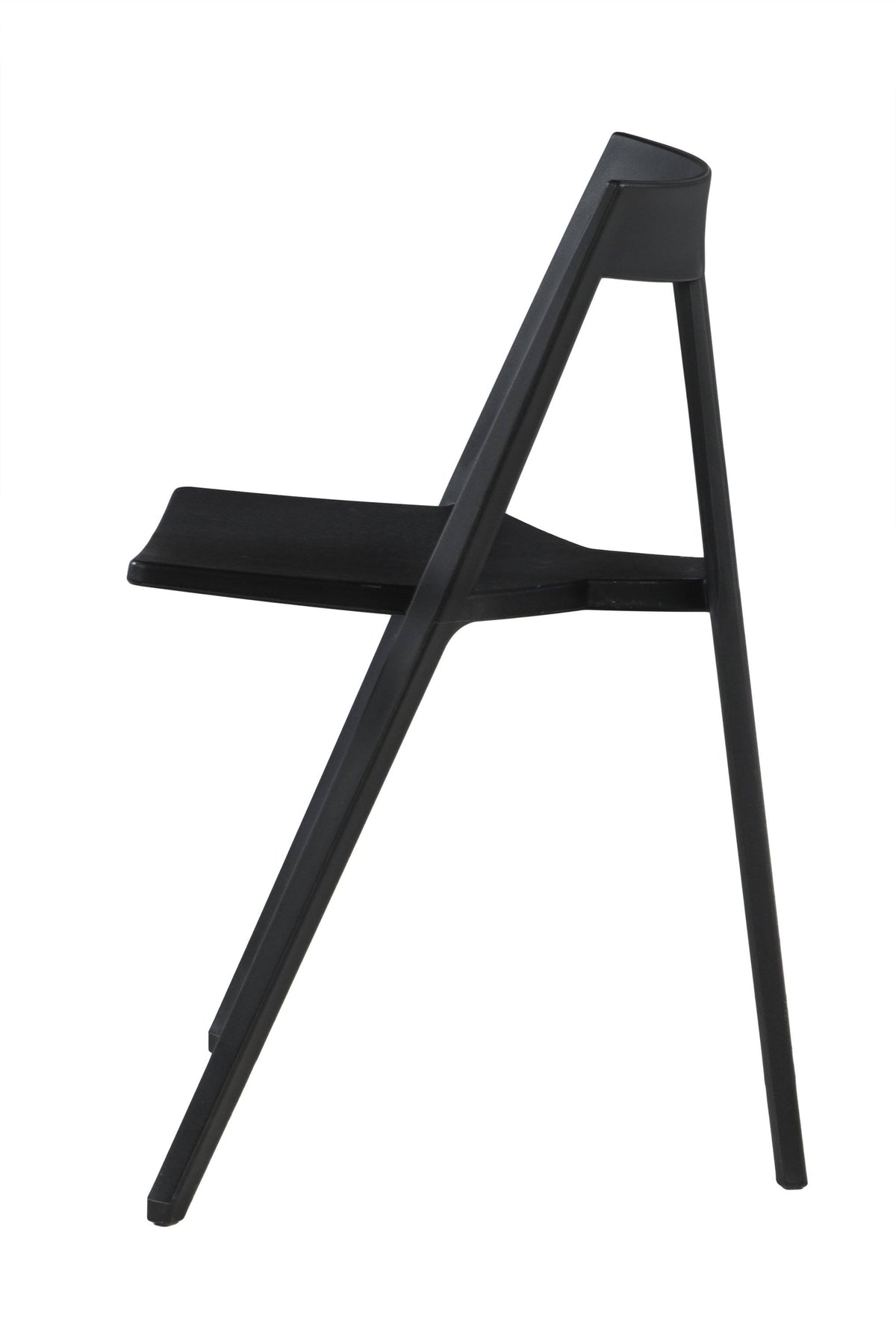 Black Polypropylene Stackable Dining Chair C25487
