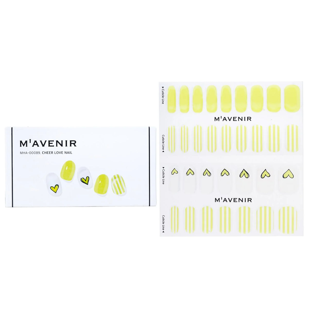 Yellow Lemon Drop Nail Sticker 32pcs B6656