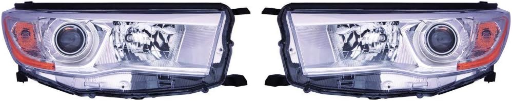 Passenger Side Headlight Assembly W540
