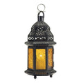 Natural Yellow Glass Moroccan Lantern I699