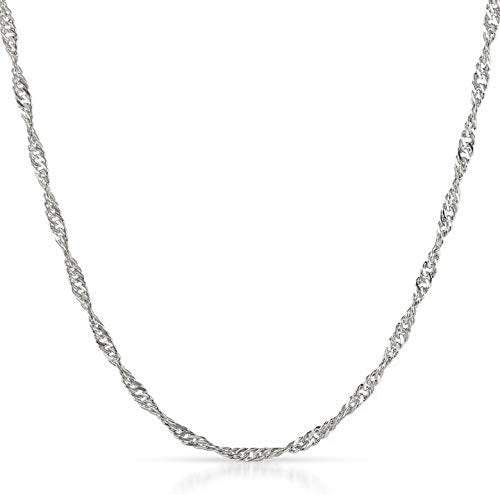 16 Inch Diamond Cut Rope Link Necklace Z58609