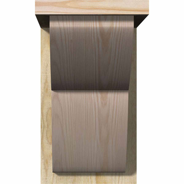 Rough Sawn Corbel with Backplate, Douglas Fir L7836