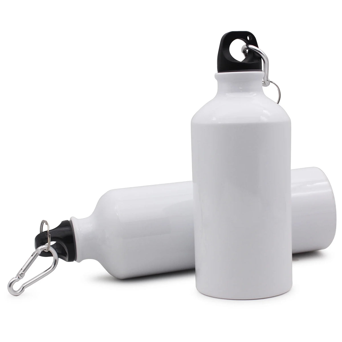 60pcs White Aluminum Sports Bottle 500ml with Individual Box Z58285