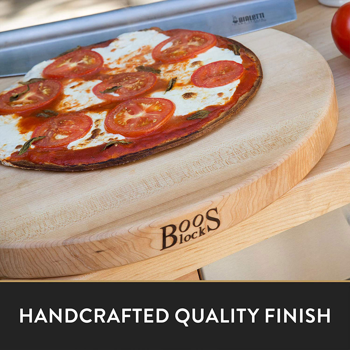 Maple Wood Round Cutting Board, 18" x 18" x 1.5" W30751