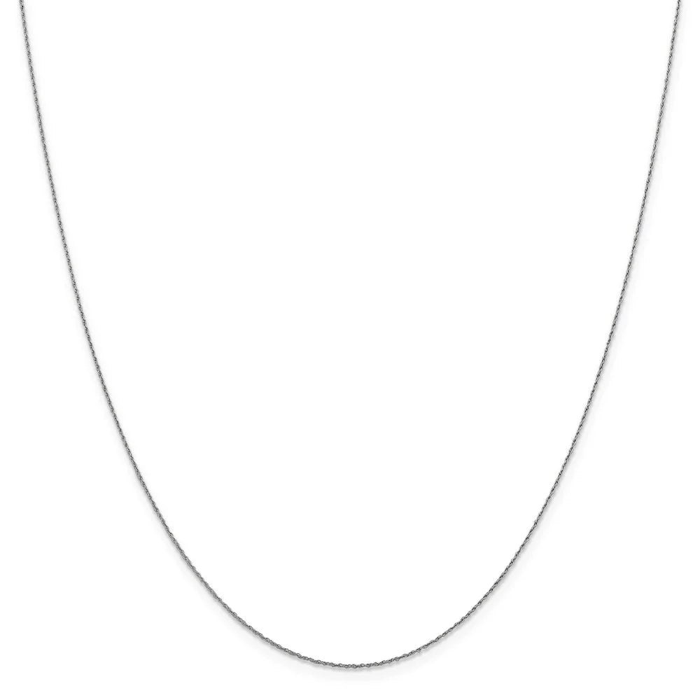 14kt White Gold 18 inch Loose Rope Chain S7007