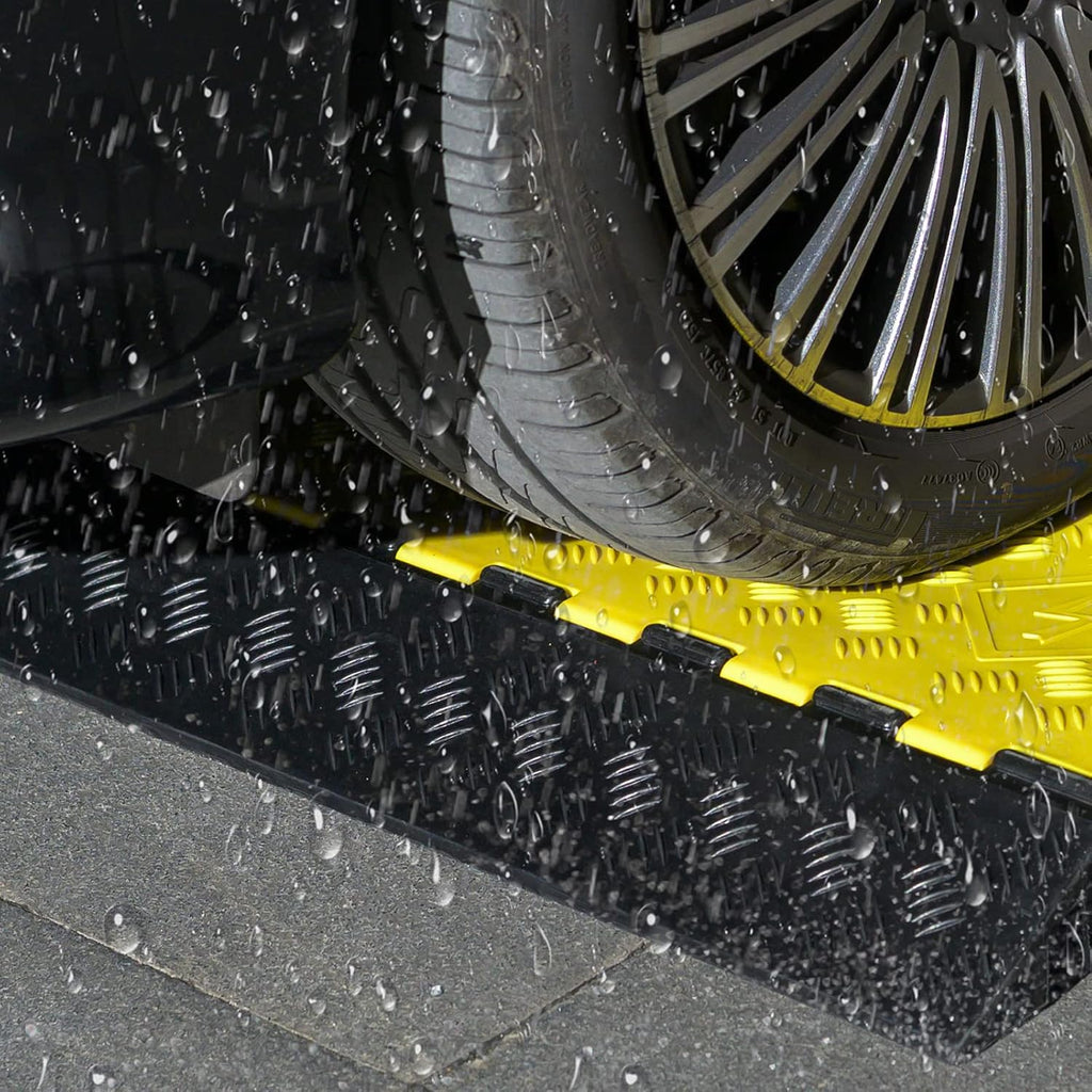 Cable Protector Ramp Pack of 2 PVC Rubber Heavy Duty 55000lbs Capacity O110