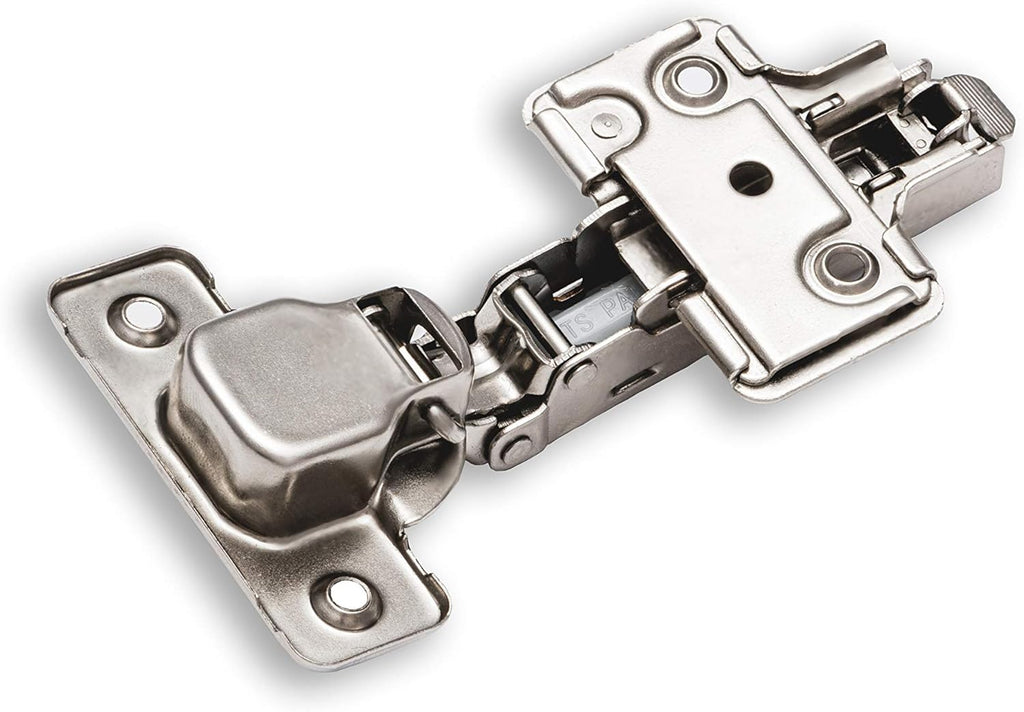 25 Pieces Full Overlay Frameless Soft Closing European Hinges with Screws A6085