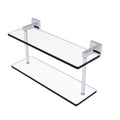 Polished Chrome Two Tiered Glass Shelf R473749