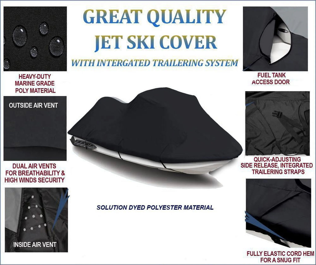 Black 600 Denier JetSki Cover F829448