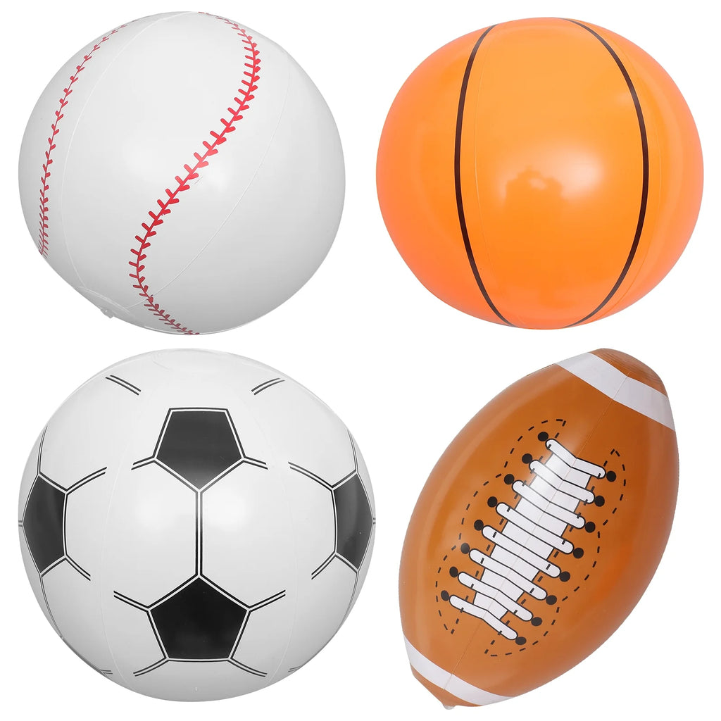 Inflatable Beach Ball Set of 4 S25860