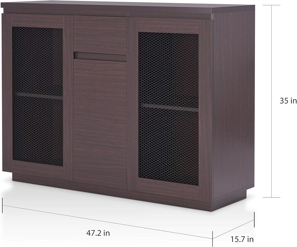 Walnut 2-Shelf Dining Buffet X612553