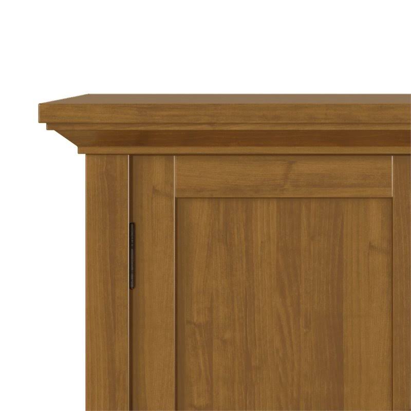 Solid Wood Low Storage Cabinet in Light Golden Brown D53508