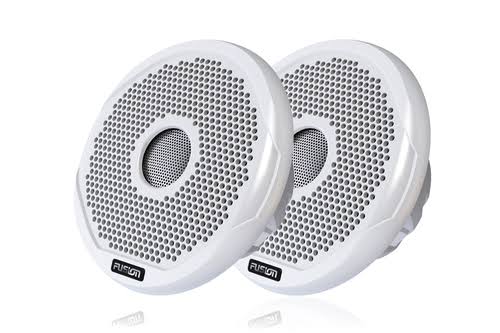 200 Watt 2-Way Speakers with White and Gray Grills T8961