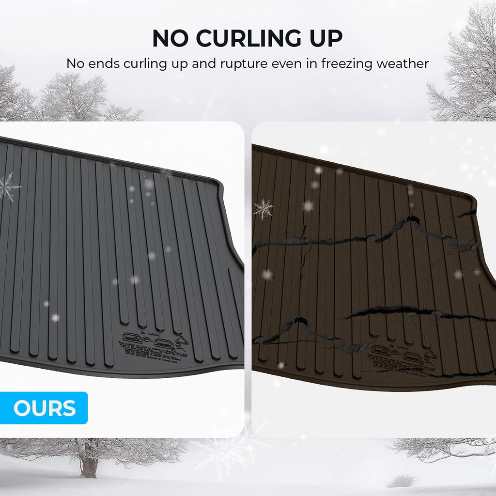 Black Rear Cargo Mat Trunk Liner Pack of 2 X10979