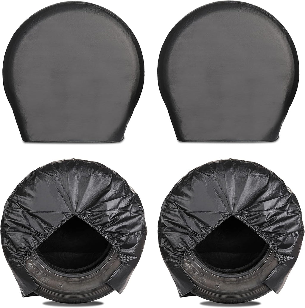 Tough Tire Covers for RV Wheel 4 Pack Black M59796