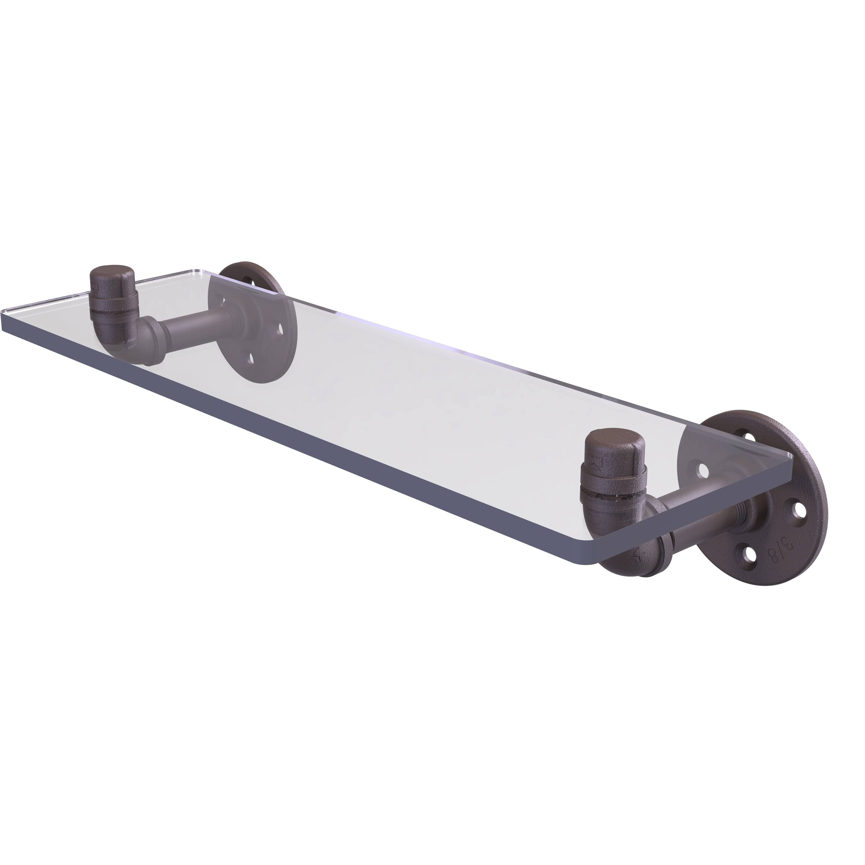16 inch Oil Rubbed Bronze Glass Shelf D19688