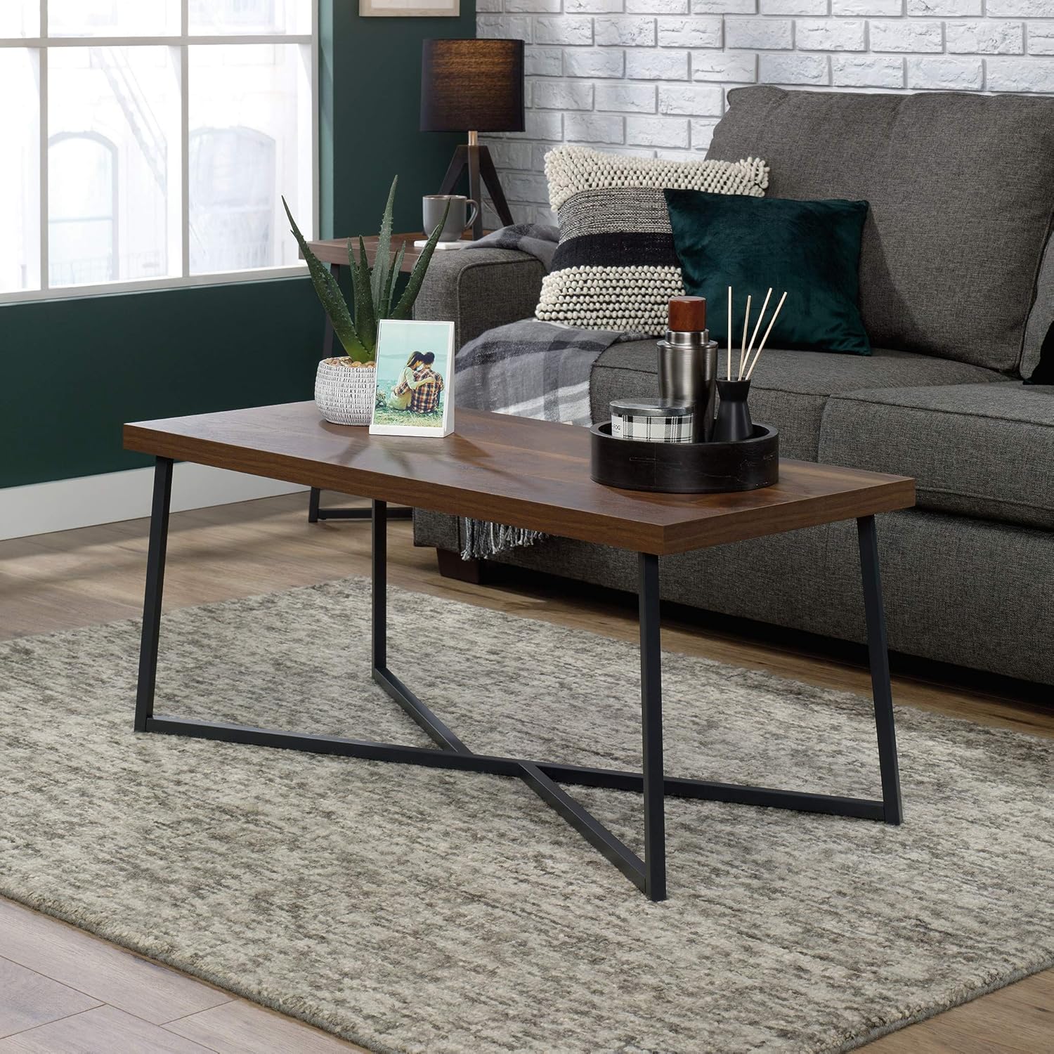 Grand Walnut Finish Coffee Table N1188