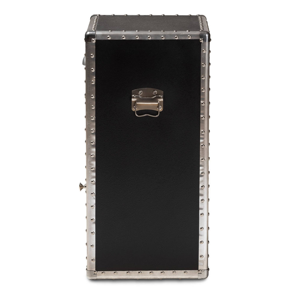 Silver Metal Accent Cabinet F42133