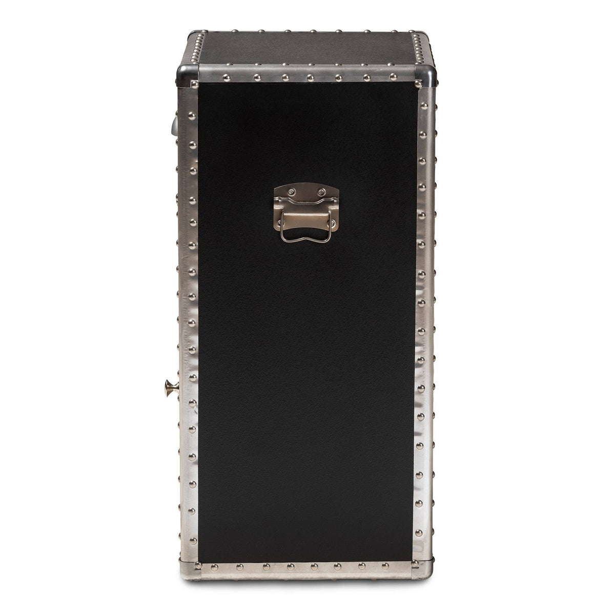 Silver Metal Accent Cabinet F42133
