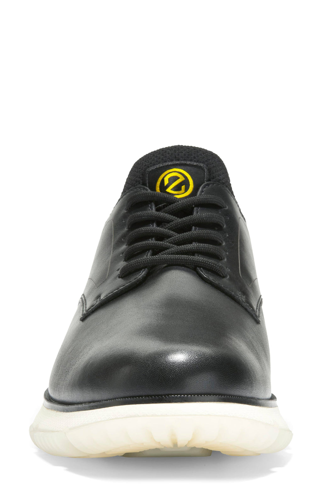 Black Plain Toe Derby Shoes W129