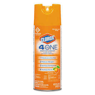 4-in-One Disinfectant Sanitizer Citrus 14oz Aerosol 12 Carton Y792418