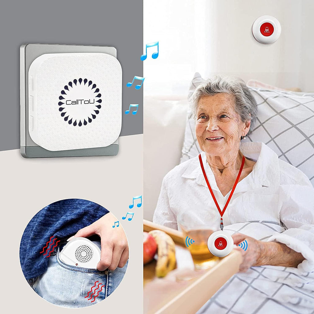 Wireless Caregiver Pager Call Bell System Alert Device X968