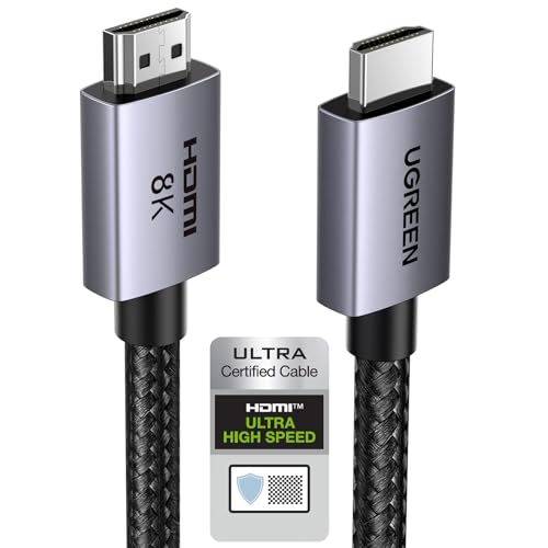 8K HDMI 2.1 Cable 48Gbps 16FT Certified Ultra High Speed HDMI Cord Aluminum T506