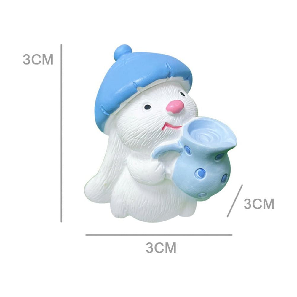 12 Pcs Resin Rabbit Ornament Mini Dollhouse Accessories J893
