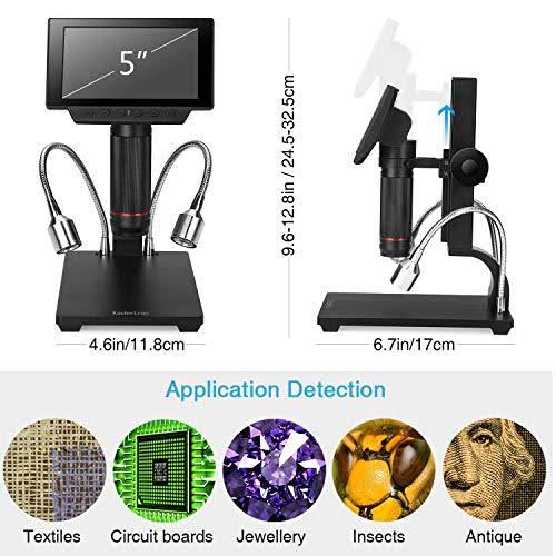 5 inch LCD 1080p Digital Microscope with Adjustable Stand M525400