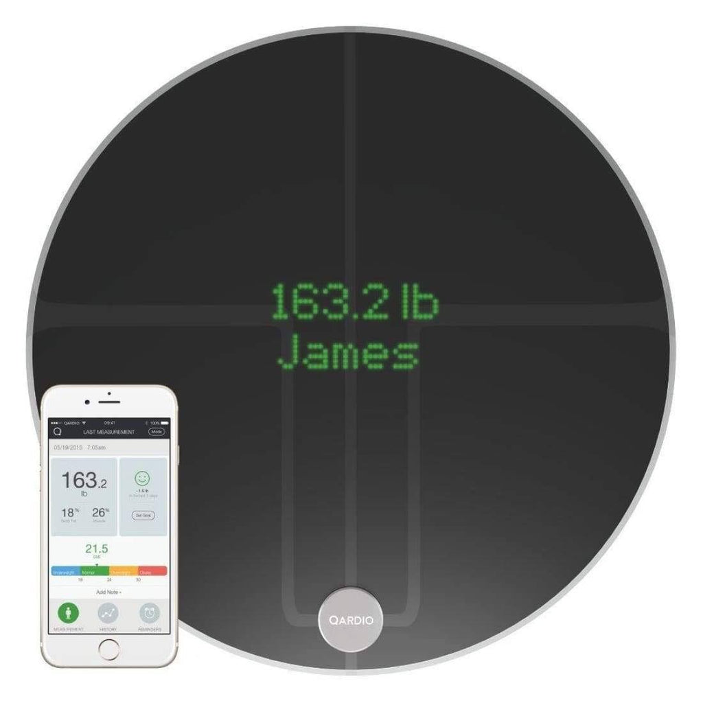 Black Wireless Smart Scale & Body Analyzer V318