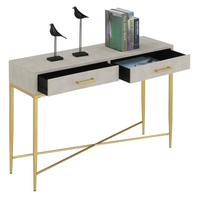Black Scallop Console Table Z200