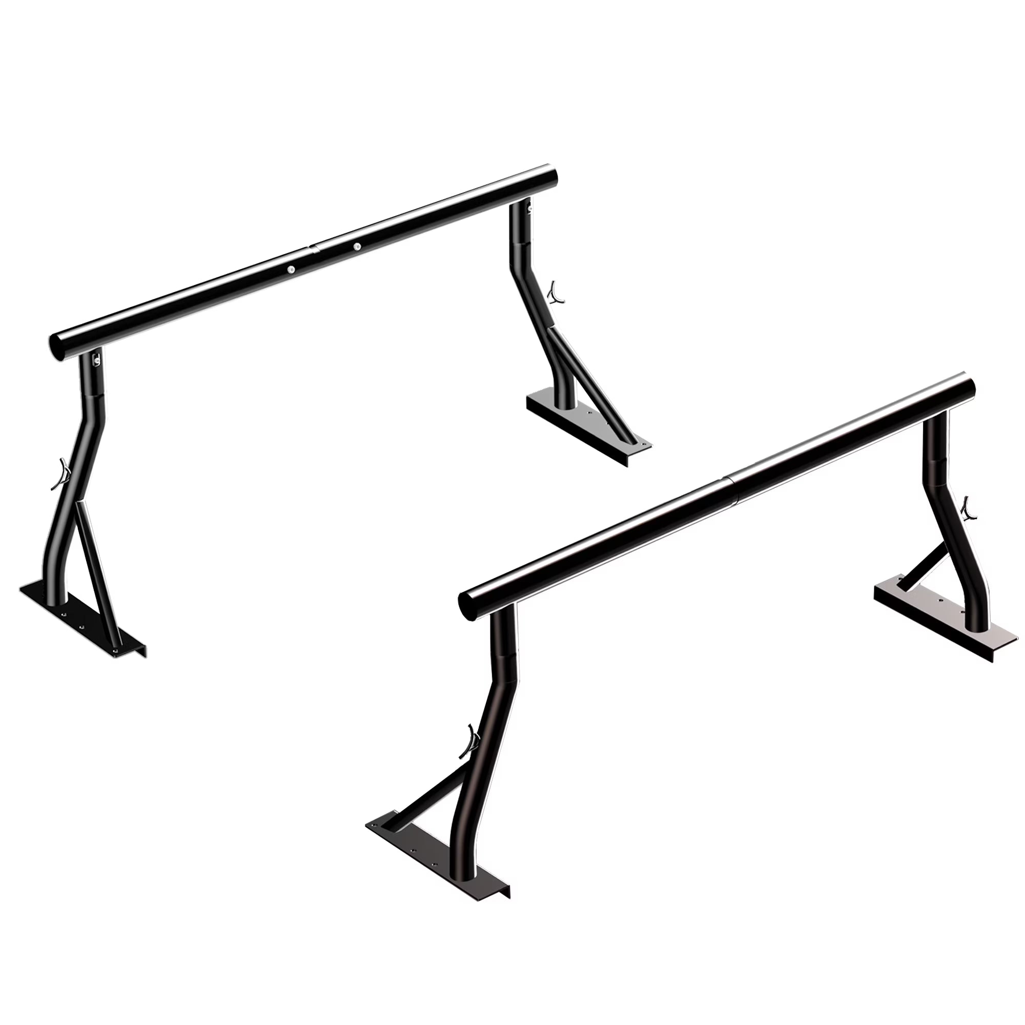 800LB Capacity Extendable Non-Drilling Pickup Rack Ladder Rack 2 Bars L1912