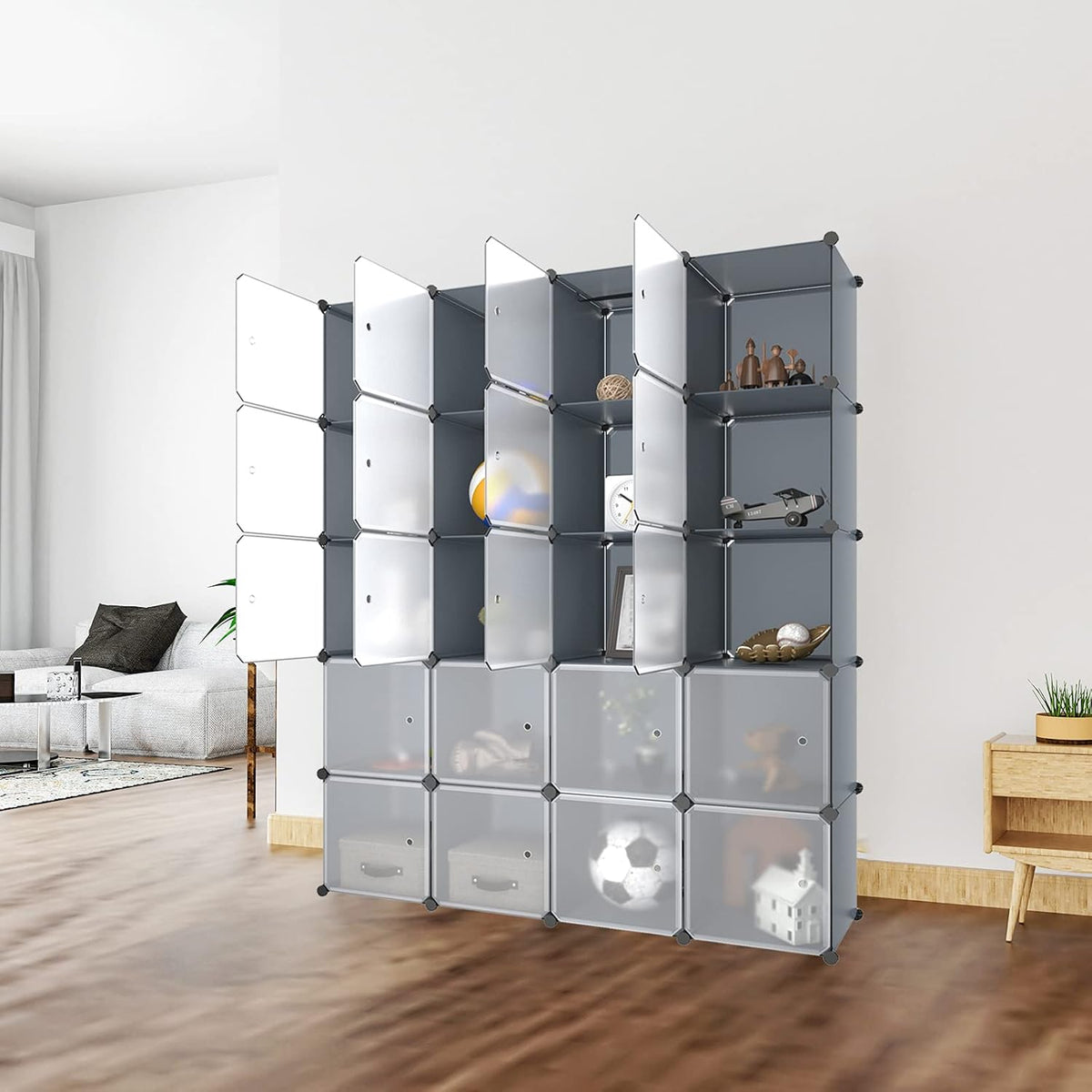 30-Cube Storage Cabinet with Doors V3658
