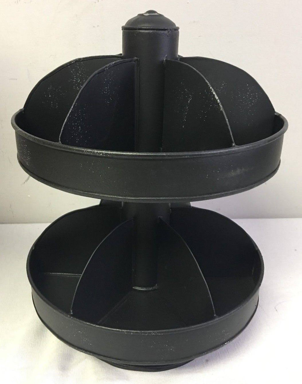 Black 2 Tier Lazy Susan Organizer Z694327