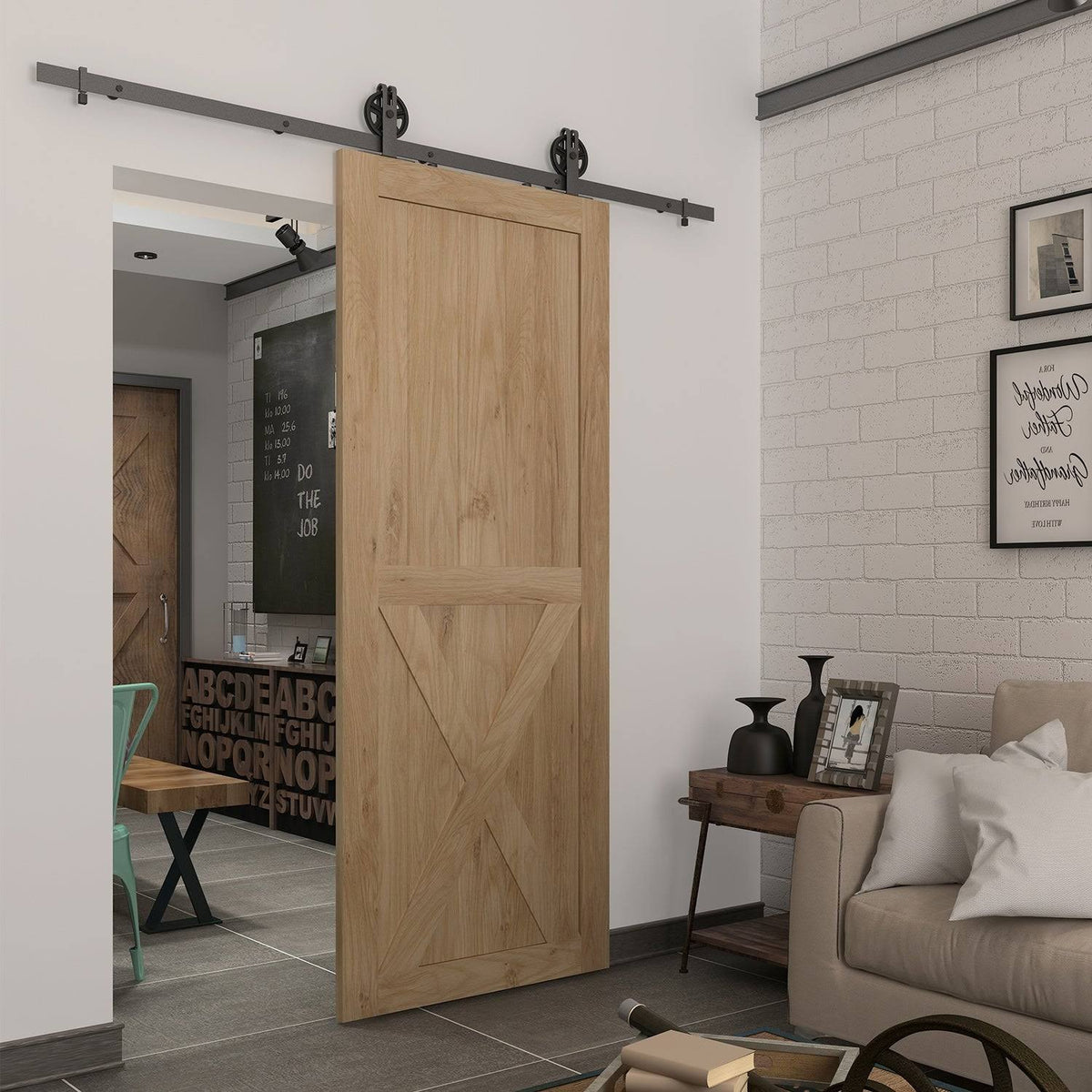Unfinished Pine Barn Door Slab 37 in. K92638