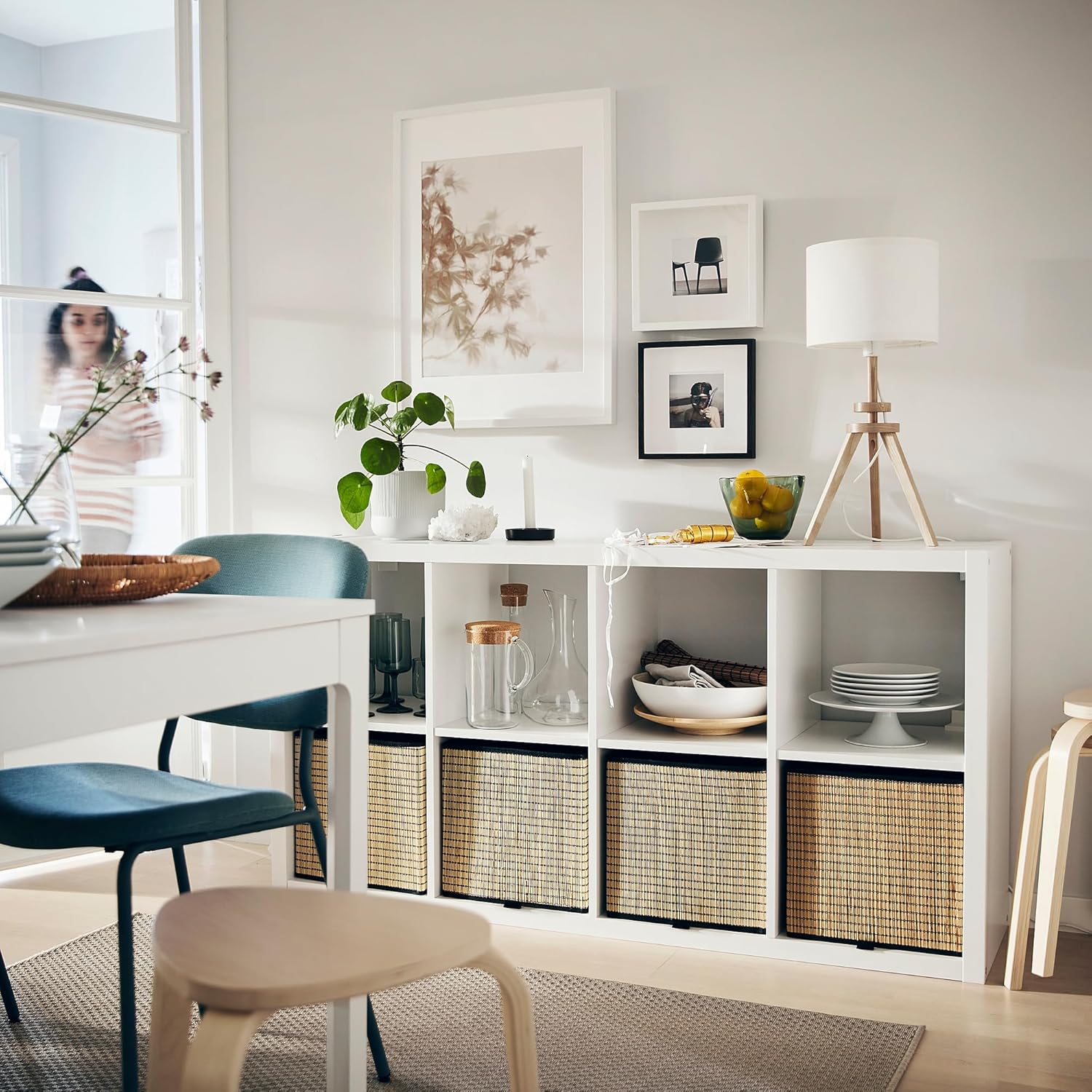 White 8 Shelf Shelving Unit (77x39x147 cm) Q34782