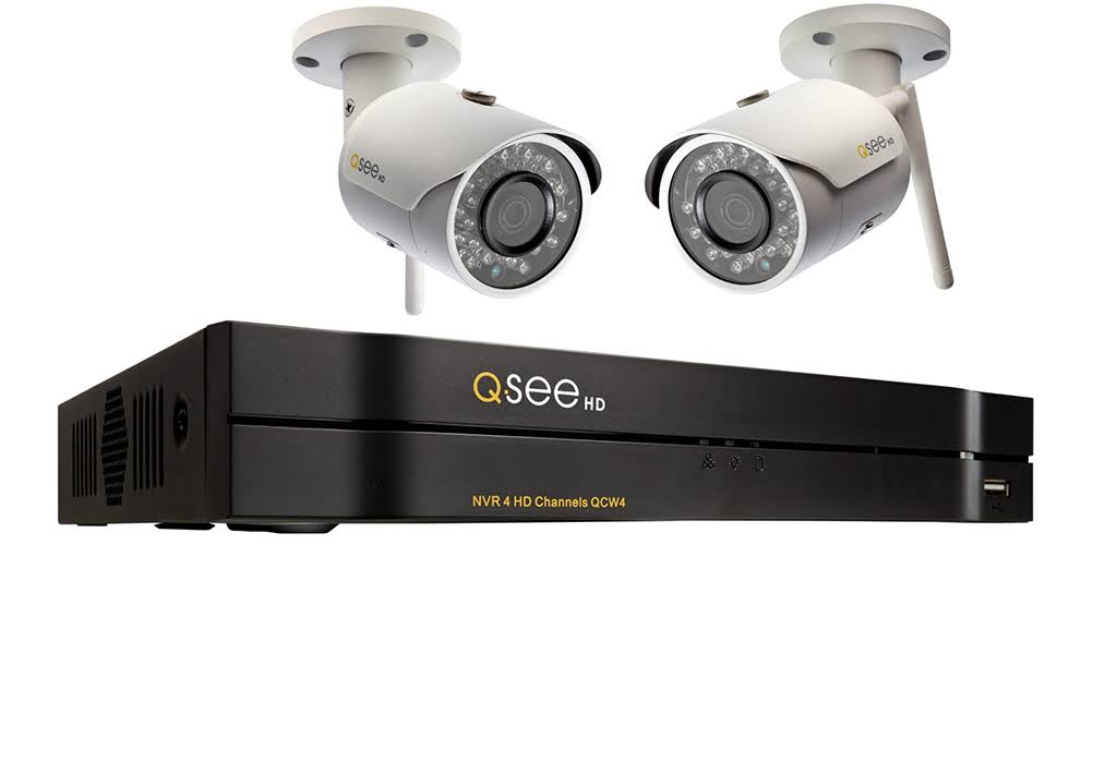 4 Channel Wi-Fi NVR with 2 3MP Bullet Cameras, 1TB Hdd E4310