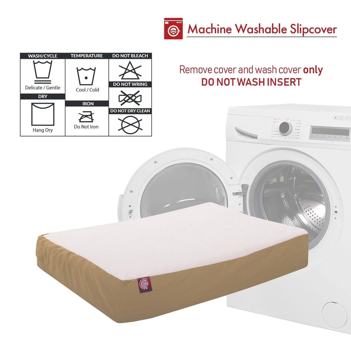 Orthopedic Double Pet Bed Red N816541