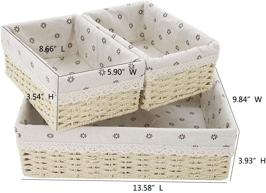 Paper Rope Woven Storage Baskets S274